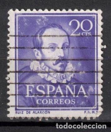 Sellos: ESPA&Ntilde;A 1950 - EDIFIL 1074 - LITERATOS - Foto 1