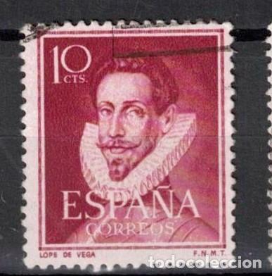 Sellos: ESPA&Ntilde;A 1950 - EDIFIL 1072 - LITERATOS - Foto 1