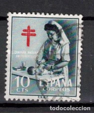 Sellos: ESPA&Ntilde;A 1953 - EDIFIL 1122 - PRO TUBERCULOSOS - Foto 1