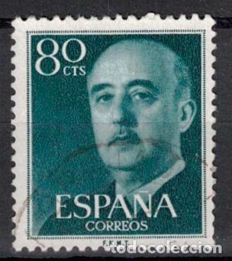Sellos: ESPA&Ntilde;A 1955 - EDIFIL 1152 - GENERAL FRANCO - Foto 1