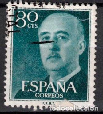 Sellos: ESPA&Ntilde;A 1955 - EDIFIL 1152 - GENERAL FRANCO - Foto 1