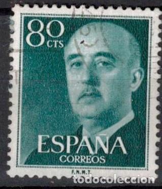Sellos: ESPA&Ntilde;A 1955 - EDIFIL 1152 - GENERAL FRANCO - Foto 1