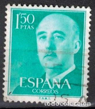 Sellos: ESPA&Ntilde;A 1955 - EDIFIL 1155 - GENERAL FRANCO - Foto 1