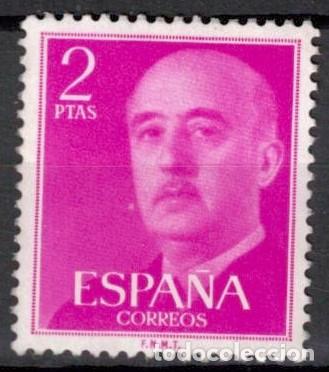 Sellos: ESPA&Ntilde;A 1955 - EDIFIL 1158 - GENERAL FRANCO - Foto 1