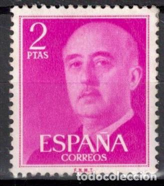 Sellos: ESPA&Ntilde;A 1955 - EDIFIL 1158 - GENERAL FRANCO - Foto 1