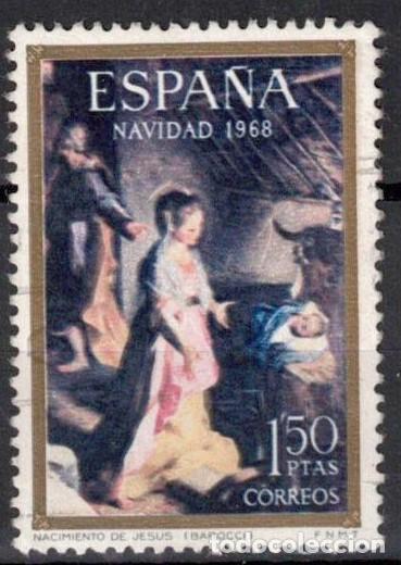 Sellos: ESPA&Ntilde;A 1968 - EDIFIL 1897- NAVIDAD - Foto 1