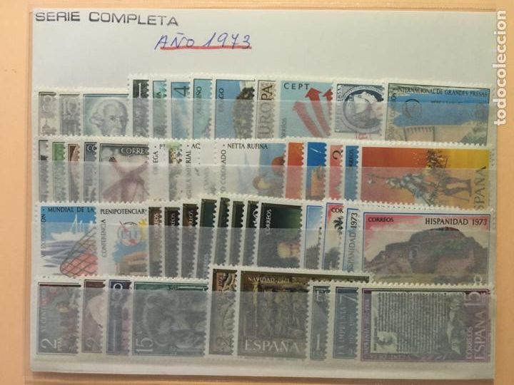 Sellos: Sellos Nuevos Espa&ntilde;a A&ntilde;o 1973 completo - Foto 1