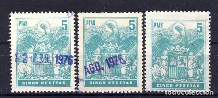 Selos: TRES P&Oacute;LIZAS, DE 5 PESETAS.- (2)