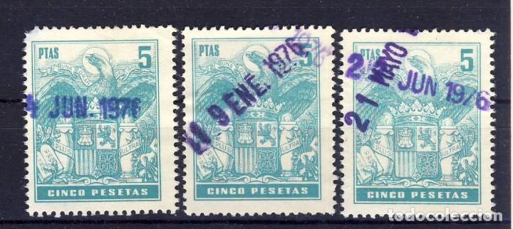 Selos: TRES P&Oacute;LIZAS, DE 5 PESETAS.- (3)
