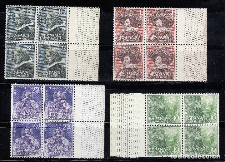 Sellos: 1961 EDIFIL 1340/43** NUEVOS SIN CHARNELA BH. BLOQUE DE CUATRO. CENTENARIO VELAZQUEZ (220-8)