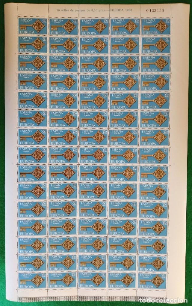 Sellos: SERIE EUROPA 1968. 70 SERIES PLIEGO COMPLETA. EDIFIL 1868.