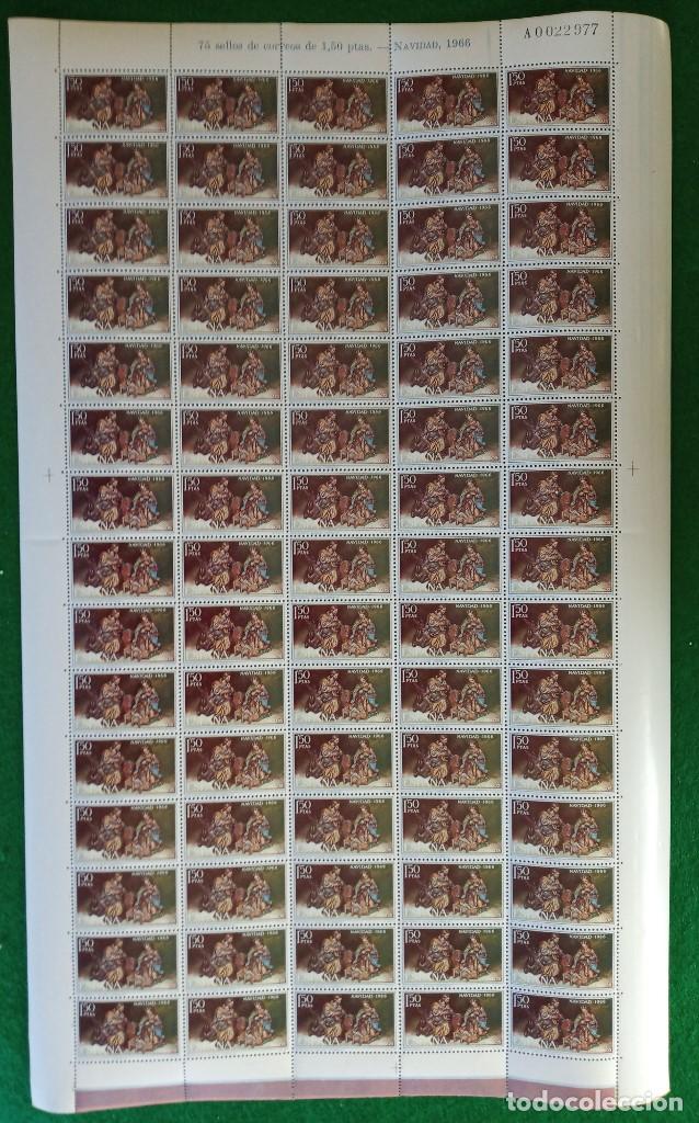 Sellos: SERIE NAVIDAD 1966. 75 SERIES PLIEGO COMPLETA. EDIFIL 1764