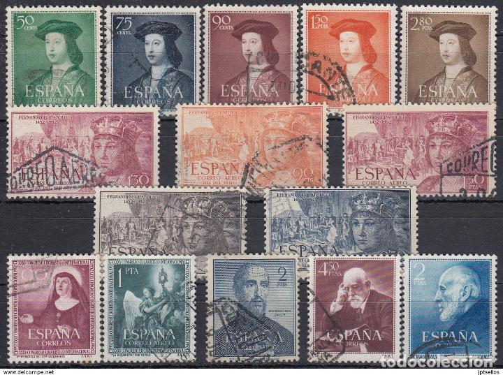 Sellos: Espa&ntilde;a a&ntilde;o 1952 completo usado - Foto 1