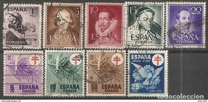 Sellos: Espa&ntilde;a a&ntilde;o 1950 completo usado - Foto 1