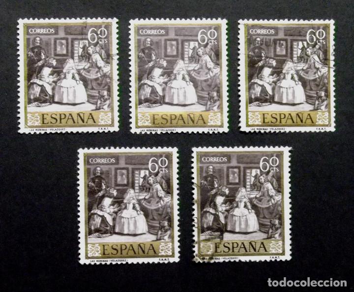 Sellos: 1241, CINCO SELLOS USADOS. VEL&Aacute;ZQUEZ. - Foto 1