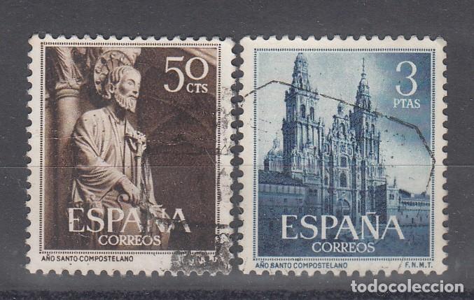 Sellos: EDIFIL 1130/1. A&Ntilde;O SANTO COMPOSTELANO. USADO. - Foto 1