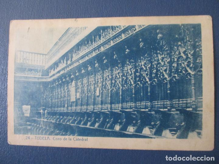 Sellos: POSTAL CIRCULADA 1952 de azagra logro&ntilde;o a zaragoza - Foto 1