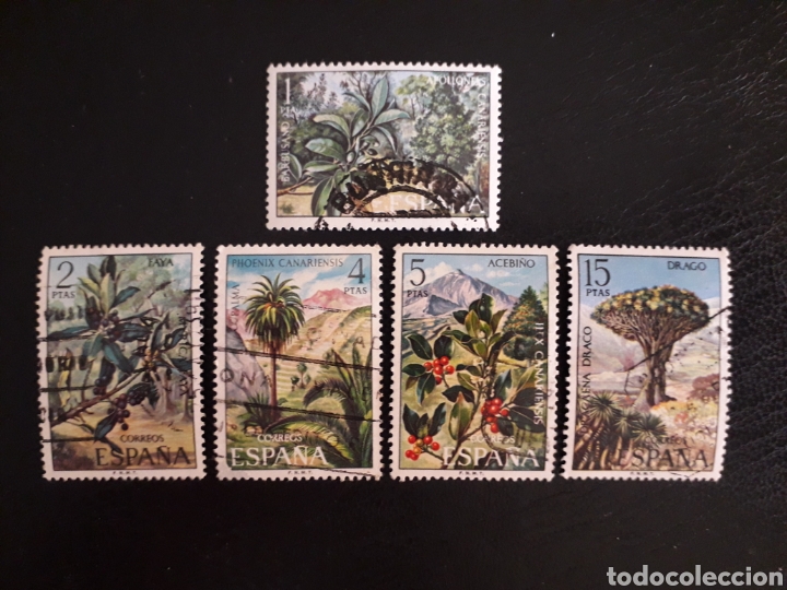 Sellos: ESPA&Ntilde;A EDIFIL 2120/4 SERIE COMPLETA USADA. FLORA 1973. - Foto 1