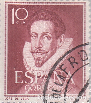 Sellos: EDIFIL 1072. LOPE DE VEGA. USADO. - Foto 1
