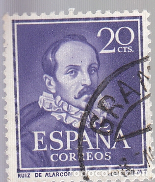 Sellos: EDIFIL 1074. RUIZ DE ALARC&Oacute;N. USADO. - Foto 1