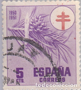 Sellos: EDIFIL 1084. PROTUBERCULOSOS 1950. USADO. - Foto 1