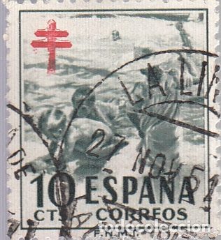 Sellos: EDIFIL 1104. PROTUBERCULOSOS 1951. USADO. - Foto 1
