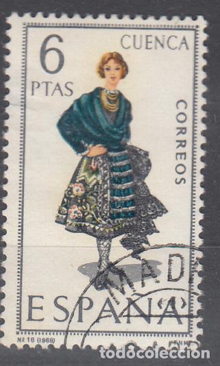 Sellos: 1968. EDIFIL 1842. TRAJES T&Iacute;PICOS, CUENCA. USADO. - Foto 1