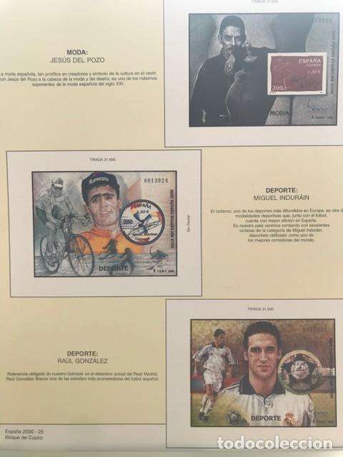 Selos: Hojas Filabo a&ntilde;o 2000 sin filo Exposicion mundial Filatelia SIN HFB00 VER IMAGENES