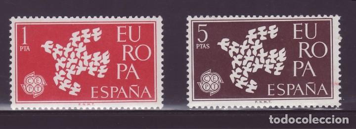 Sellos: ESPA&Ntilde;A 1961 1371/72 Europa 2v. - Foto 1