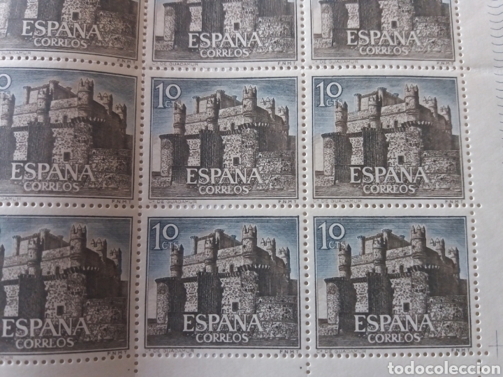 Sellos: Pliego completo Castillo de Guadamur 1966 - Foto 1