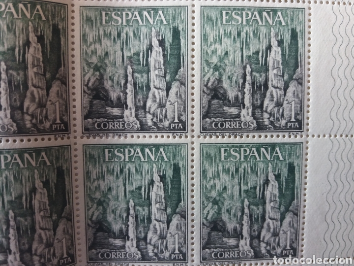 Sellos: Pliego completo Cuevas del Drac 1964 - Foto 2