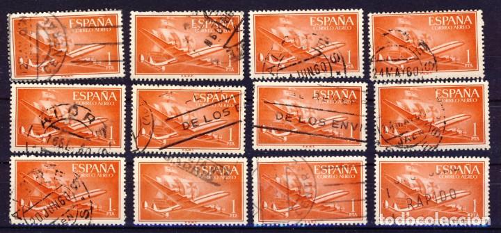 Selos: 1955-56.- SUPERCONSTELATION Y NAO SANTA MAR&Iacute;A.-ED. 1172- USADOS.(1).-