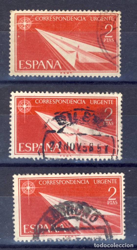 Selos: 1956.- ALEGORIAS.- CORRESPONDENCIA URGENTE.- ED. 1186.- USADOS.-