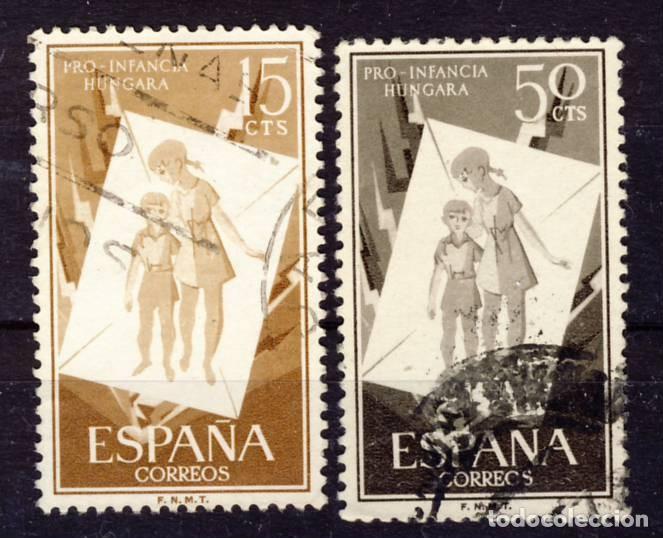 Selos: 1956.- PRO-INFANCIA HUNGARA.- ED. 1201-02.- (1).- USADOS.-