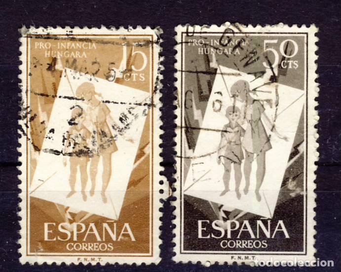 Selos: 1956.- PRO-INFANCIA HUNGARA.- ED. 1201-02.- (2).- USADOS.-