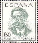 Selos: Edifil 1831 sellos España año 1967 usado. Centenario de celebridades