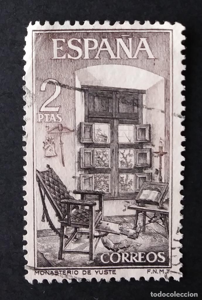Sellos: 1965 Espa&ntilde;a Monasterio de Yuste - Foto 1