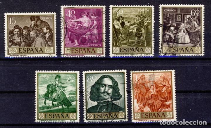 Sellos: 1959.- DIEGO VEL&Aacute;ZQUEZ.- ED.1238-39-40-41-42-43-44.-(1)