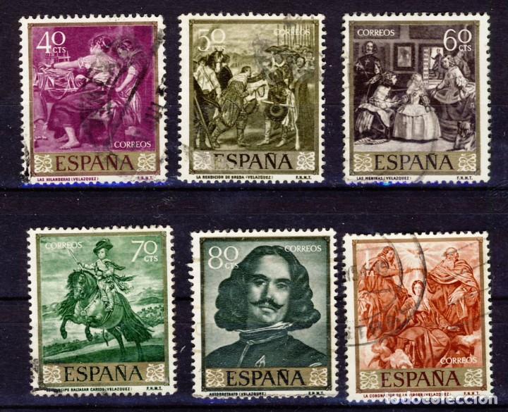 Selos: 1959.- DIEGO VEL&Aacute;ZQUEZ.- ED.1239-40-41-42-43-44.-(2)