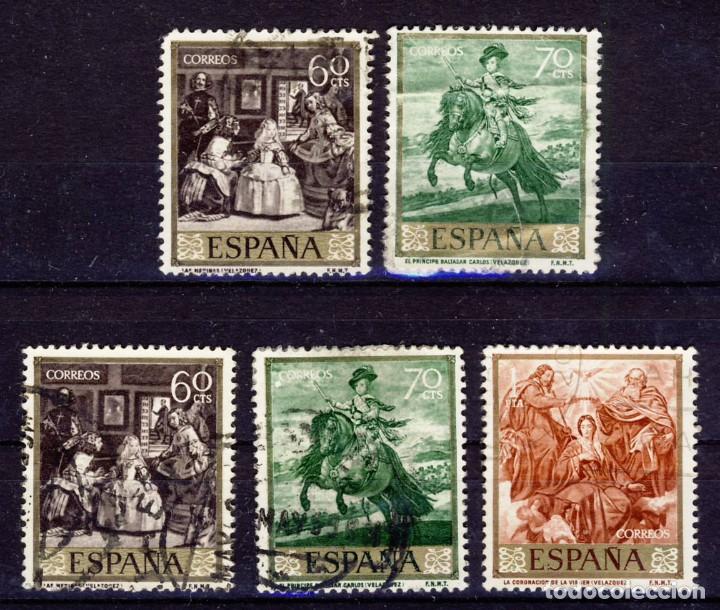 Sellos: 1959.- DIEGO VEL&Aacute;ZQUEZ.- ED.1241-42-44.-