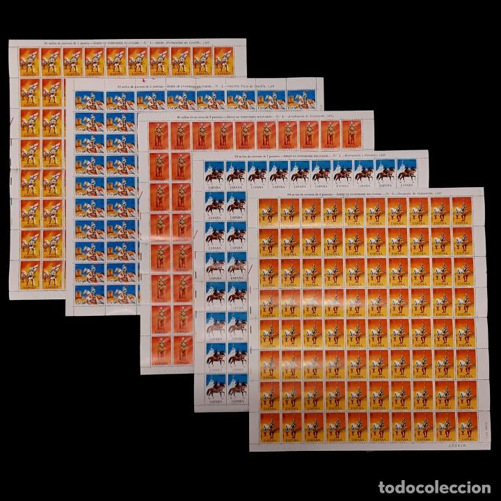 Sellos: 1973.Uniformes Militares.Serie Pliegos.MNH Edifil 2139-2143