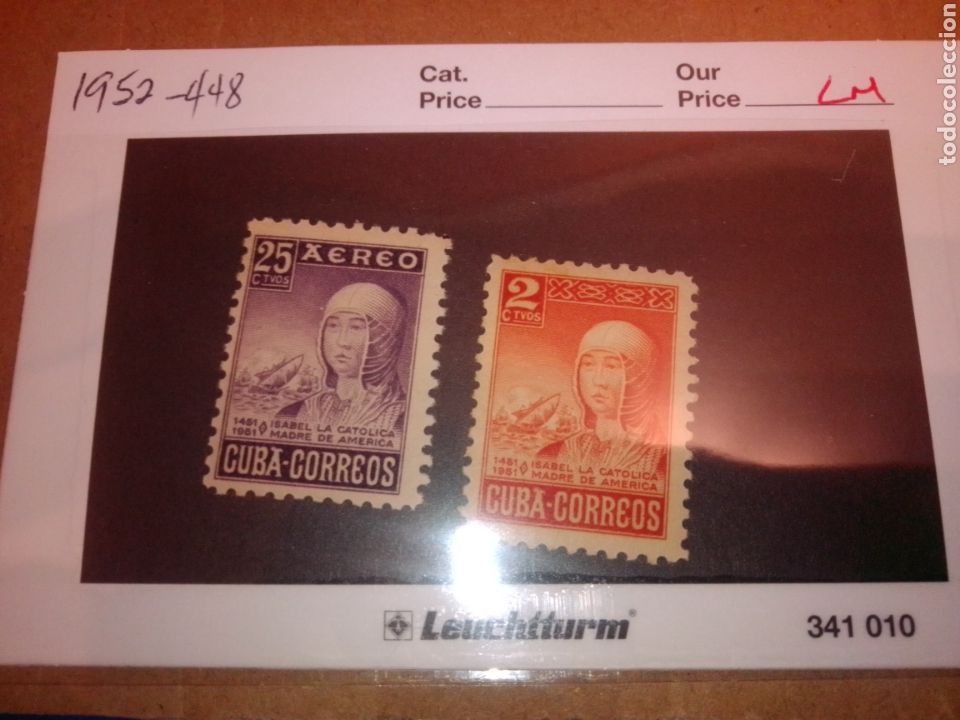Sellos: Cuba Centenario de Isabel La Cat&oacute;lica - Foto 1