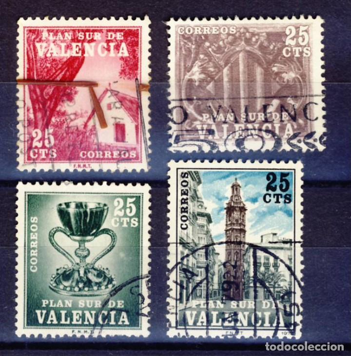Selos: VALECIA.-PLAN SUR.- ED. 1964 - 1968 - 1978 - 1981.- (4)