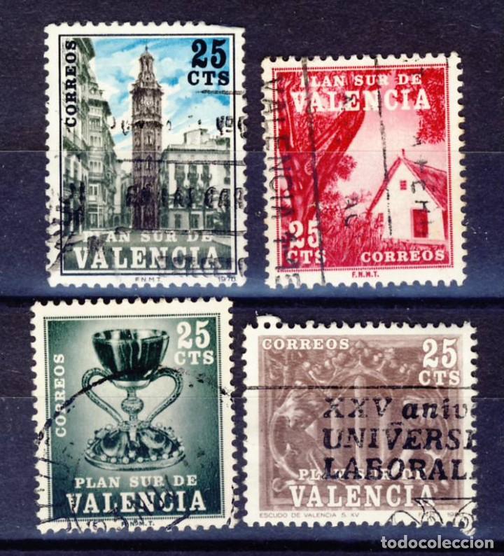 Selos: VALECIA.-PLAN SUR.- ED. 1964 - 1968 - 1978 - 1981.- (5)