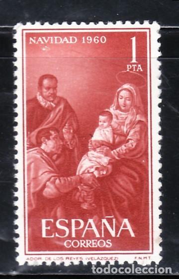 Sellos: ESPA&Ntilde;A 1960 1325 Navidad 1v. - Foto 1