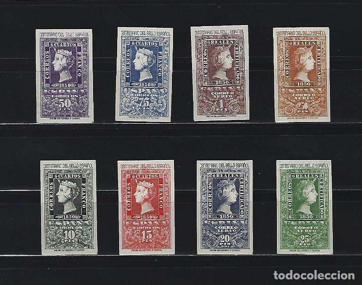 Sellos: 1075/82 CENTENARIO SELLO ESPA&Ntilde;OL ISABEL II CERTIFICADO CEM - Foto 1