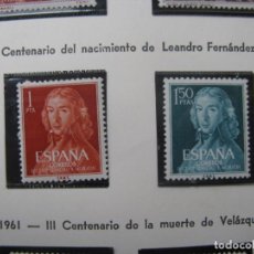 Francobolli: 1961, II CENT. LEANDRO FERNANDEZ DE MORATIN, EDIFIL 1328/29. Lote 227234115