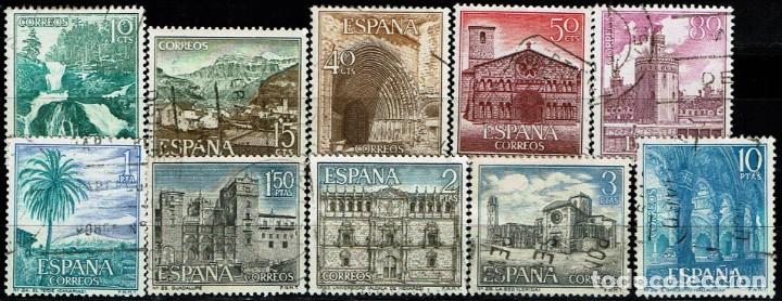 Sellos: ESPA&Ntilde;A 1966 - EDIFIL 1726/1735 USADOS - Foto 1