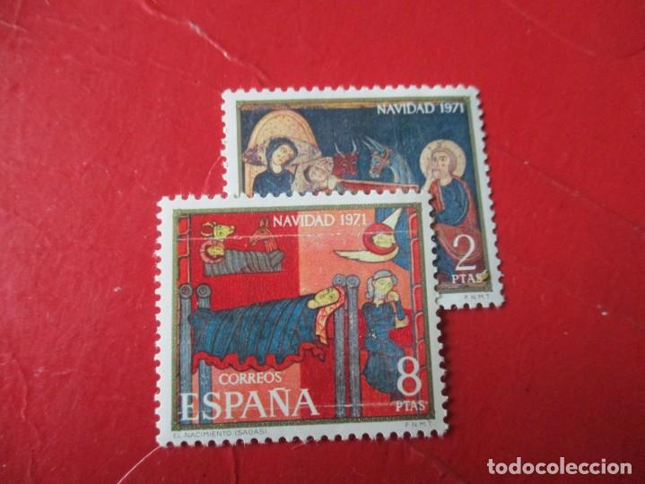 Sellos: 1971. Navidad. Edifil n&ordm; 2061/62 - Foto 1