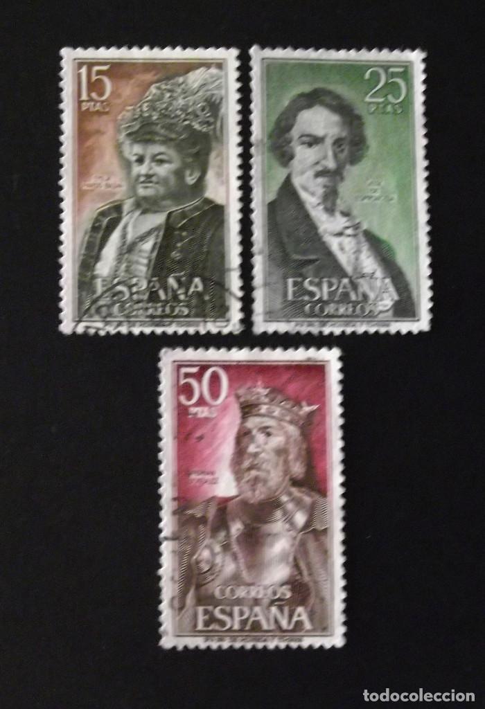 Sellos: 2071-3, SERIE USADA. PERSONAJES. - Foto 1